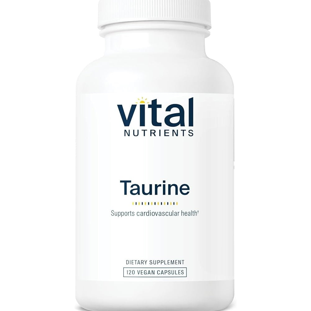 Vital Nutrients Taurine | Cardiovascular Health Support | 120 Vegan Capsules