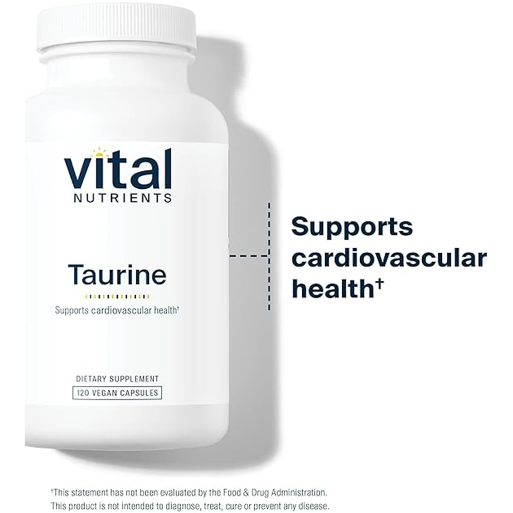 Vital Nutrients Taurine – Cardiovascular Support | 120 Capsules