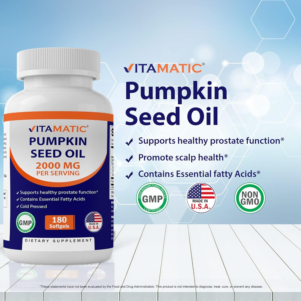 Vitamatic Pumpkin Seed Oil 2000mg Softgel