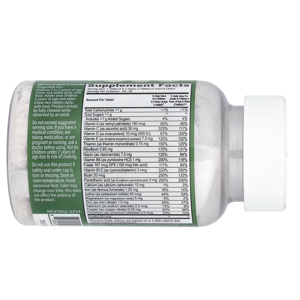YumVs, Kids™ Multivitamin tablets & Multimineral with Iron