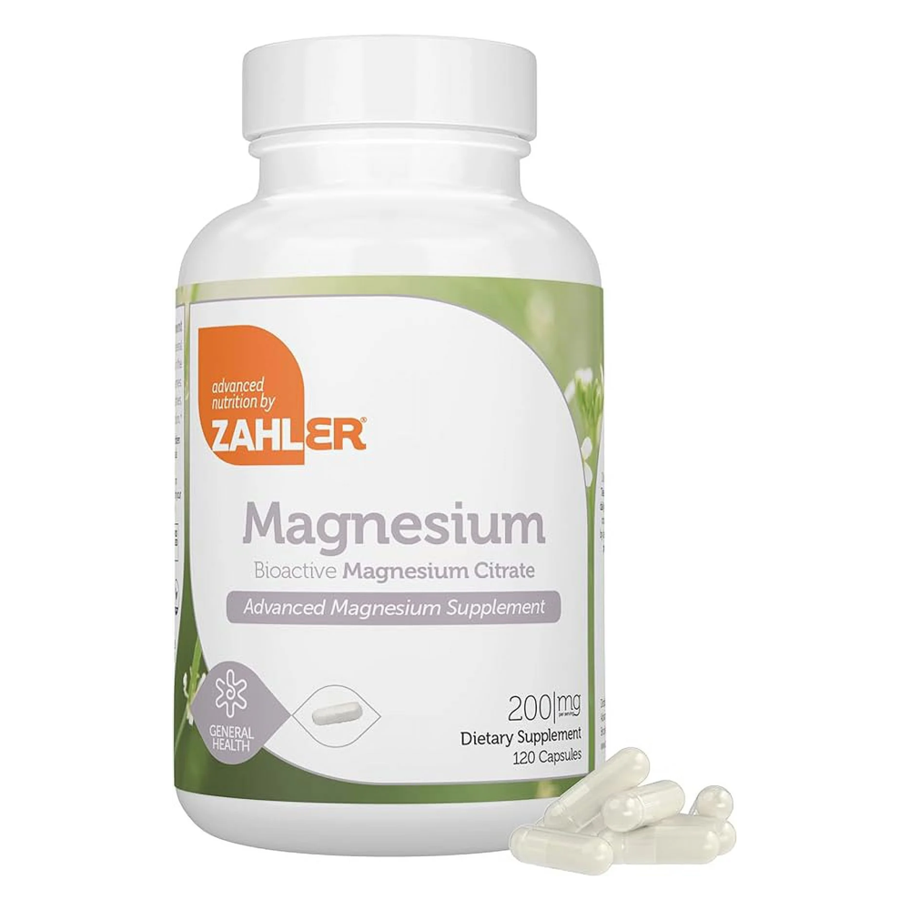 Zahler Magnesium Bioactive Citrate 200 mg Capsules