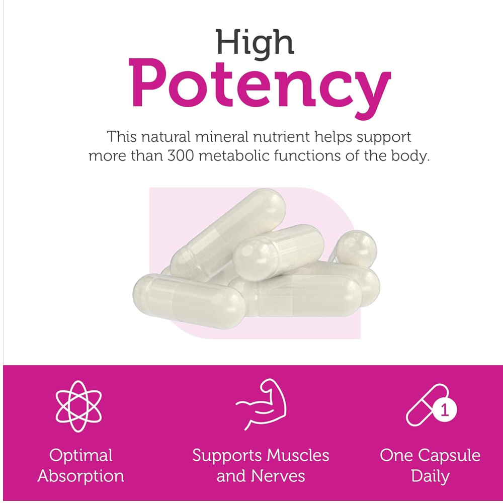 Zahler Magnesium Bioactive Citrate 200 mg Capsules