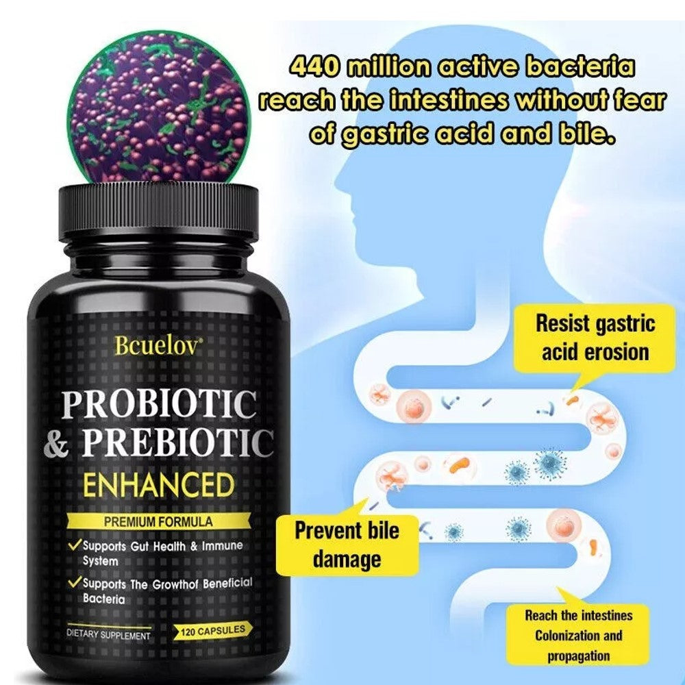 Bcuelov Probiotic & Prebiotic Capsules