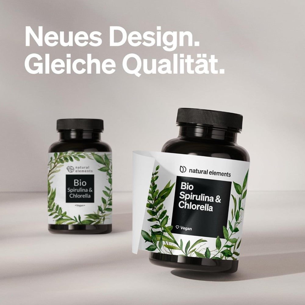Natural Elements Bio Spirulina Chlorella Capsules