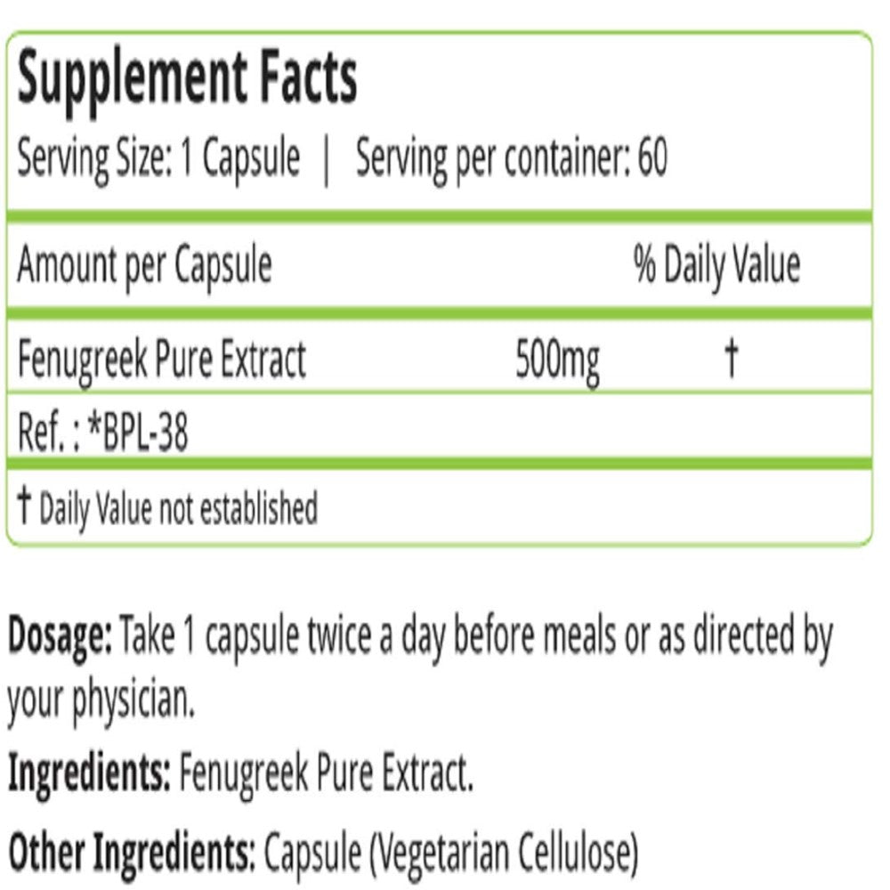 Nature’s Velvet Fenugreek Capsules