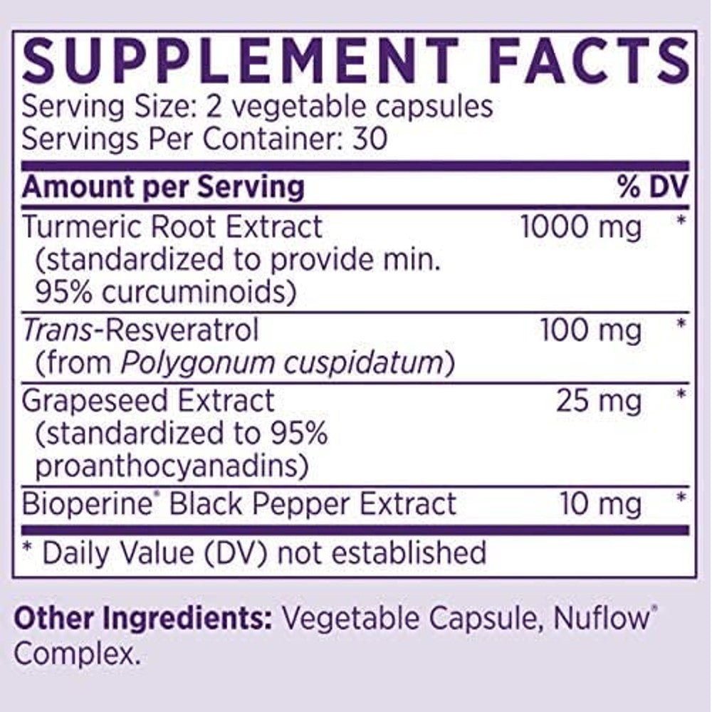 Naomi Turmeric + Resveratrol Capsules