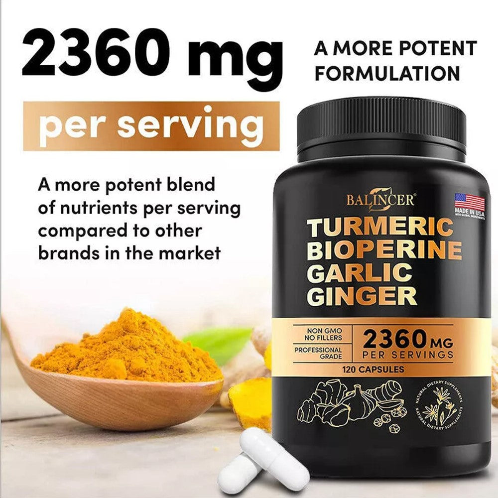 Balincer Turmeric Bioperine Garlic Ginger Capsules