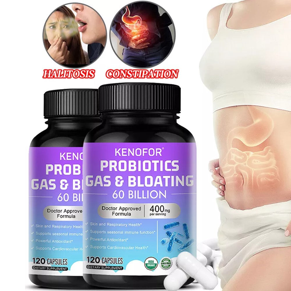Kenofor Probiotic Gas Bloating 60 Billion Capsules
