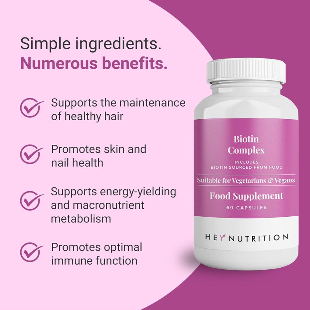 Hey Nutrition Biotin Complex Capsules