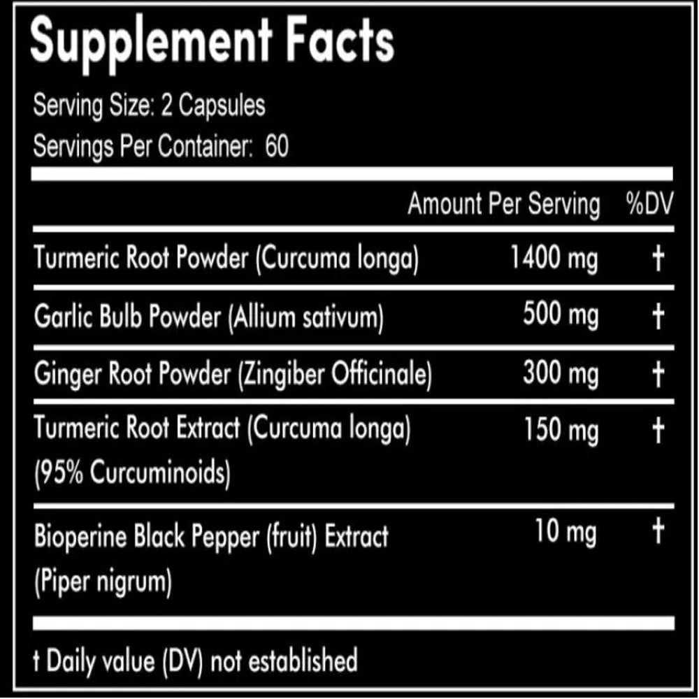 Balincer Turmeric Bioperine Garlic Ginger Capsules