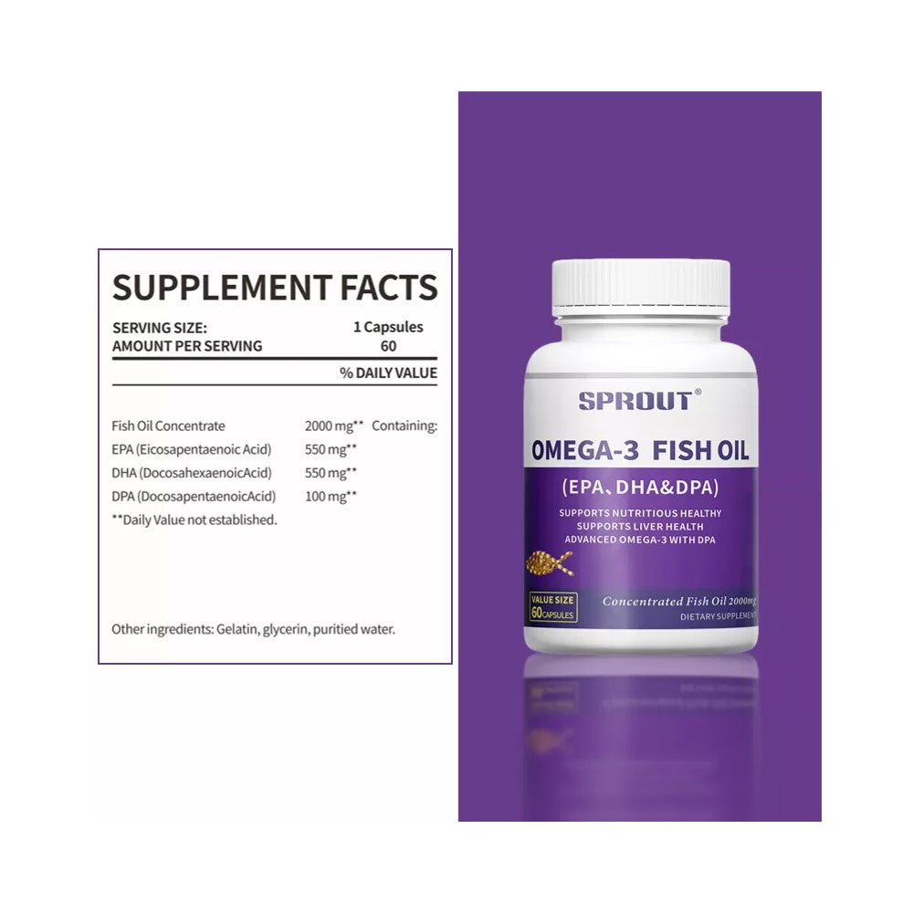 Sprout Omega-3 Fish Oil Capsules