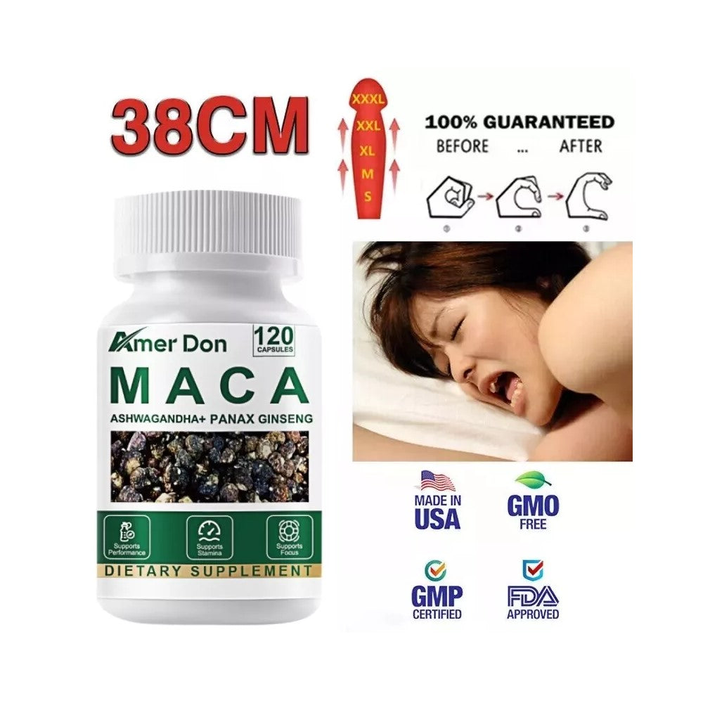 Amer Don Maca Ashwagandha + Panax Ginseng Capsules