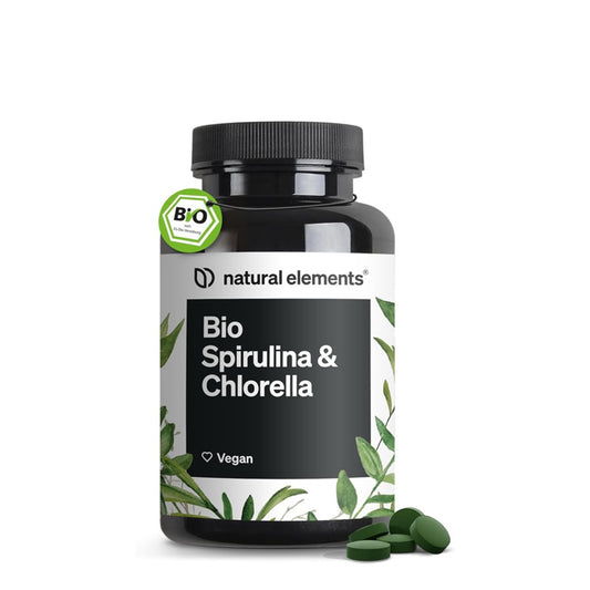Natural Elements Bio Spirulina Chlorella Capsules