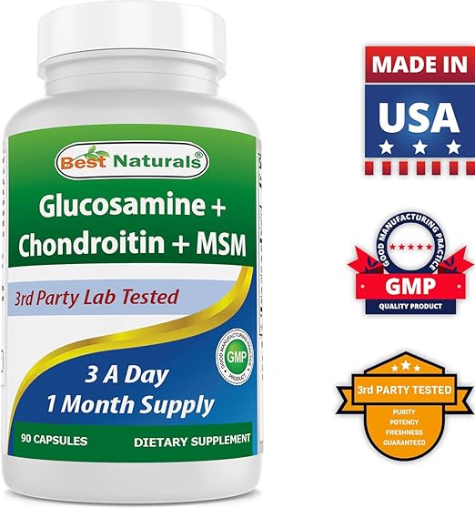 Best Naturals Glucosamine + Chondroitin + MSM Supplement - My Daraz Store