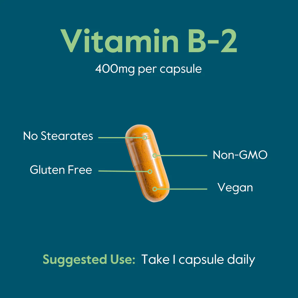 Bestvite Vitamin B-2 (Riboflavin) 400mg Capsules