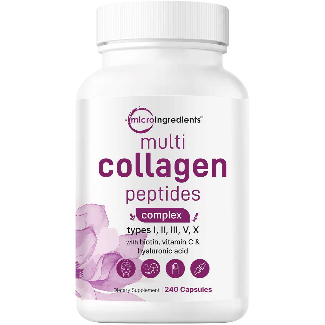 Micro Ingredients Multi Collagen Peptides Complex Capsules