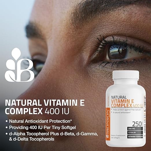 Natural Vitamin E Complex 400 IU Supplement - My Daraz Store
