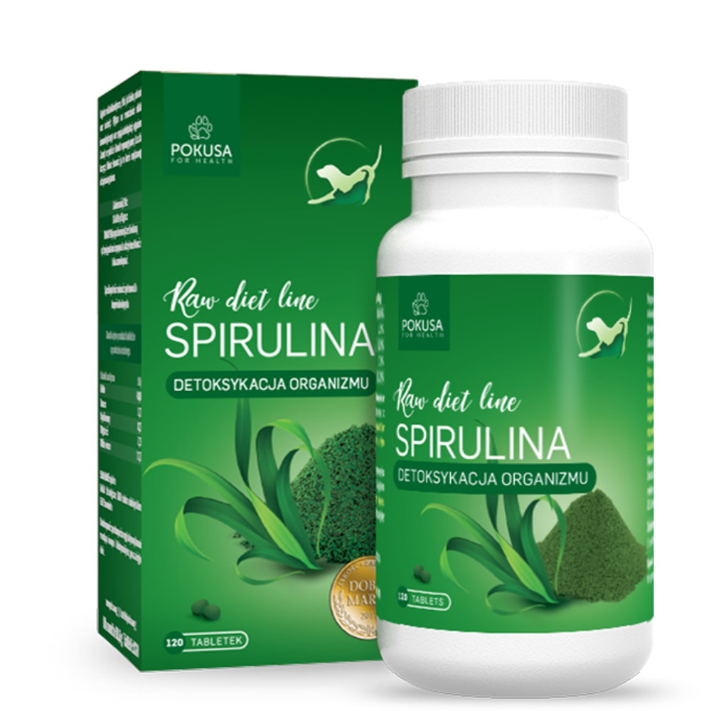 Pokusa Spirulina – Raw Diet Line, Detox Support, 120 Tablets