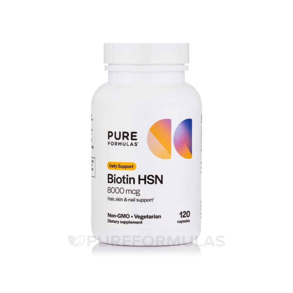 Pure Formulas Biotin HSN 8,000 mcg Capsules