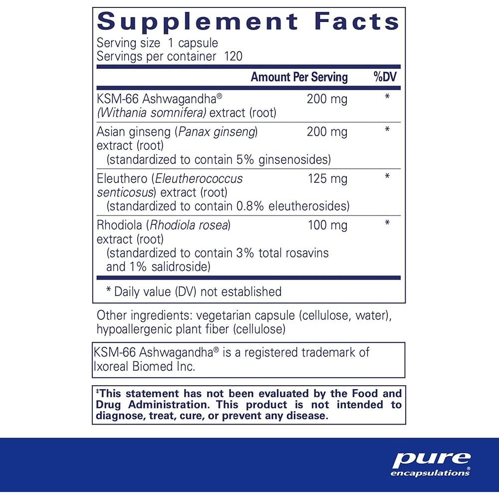 Pure Encapsulations Energy Xtra Capsules