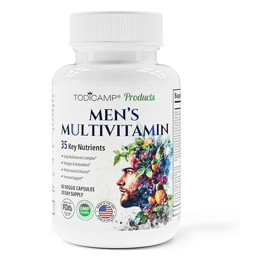 TODICAMP Men's Multivitamin – 35 Key Nutrients – 60 Capsules