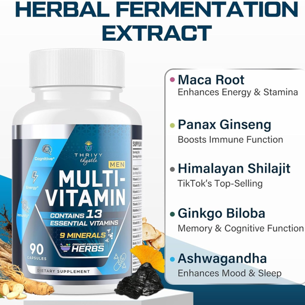 Thrivy Thystle Men’s Multi-Vitamin 90 Capsules