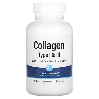 Lake Avenue Nutrition Hydrolyzed Collagen Peptides Type I & III Supplement