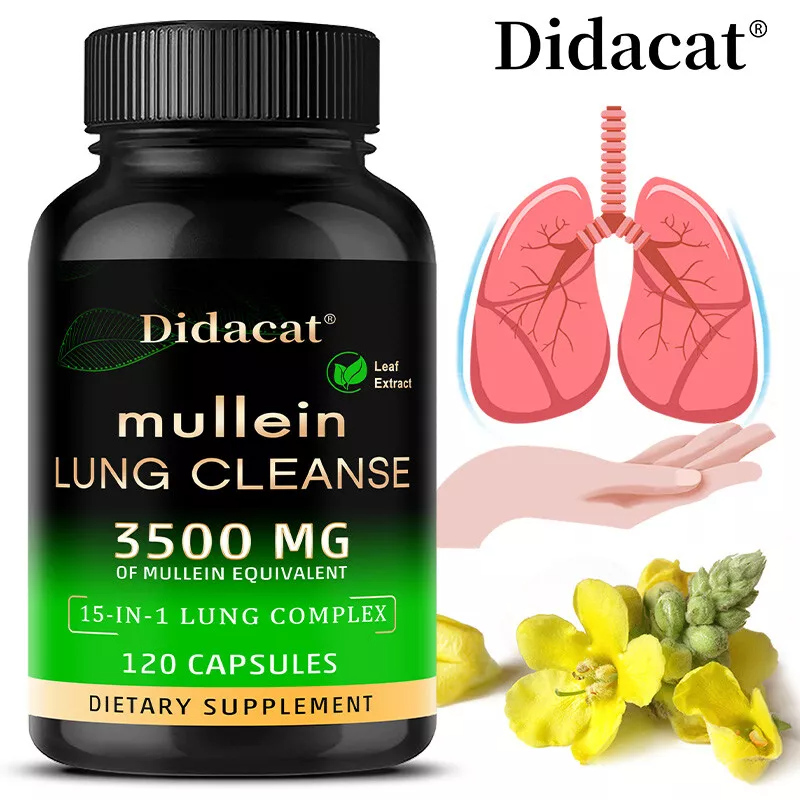 Didacat Mullein Lungs Cleanse Capsules