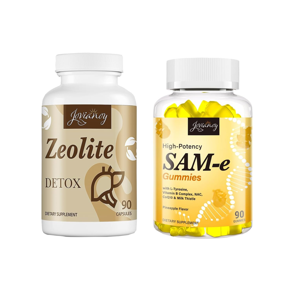 Jovianoy SAM-e Gummies and Zeolite Detox Capsules 90