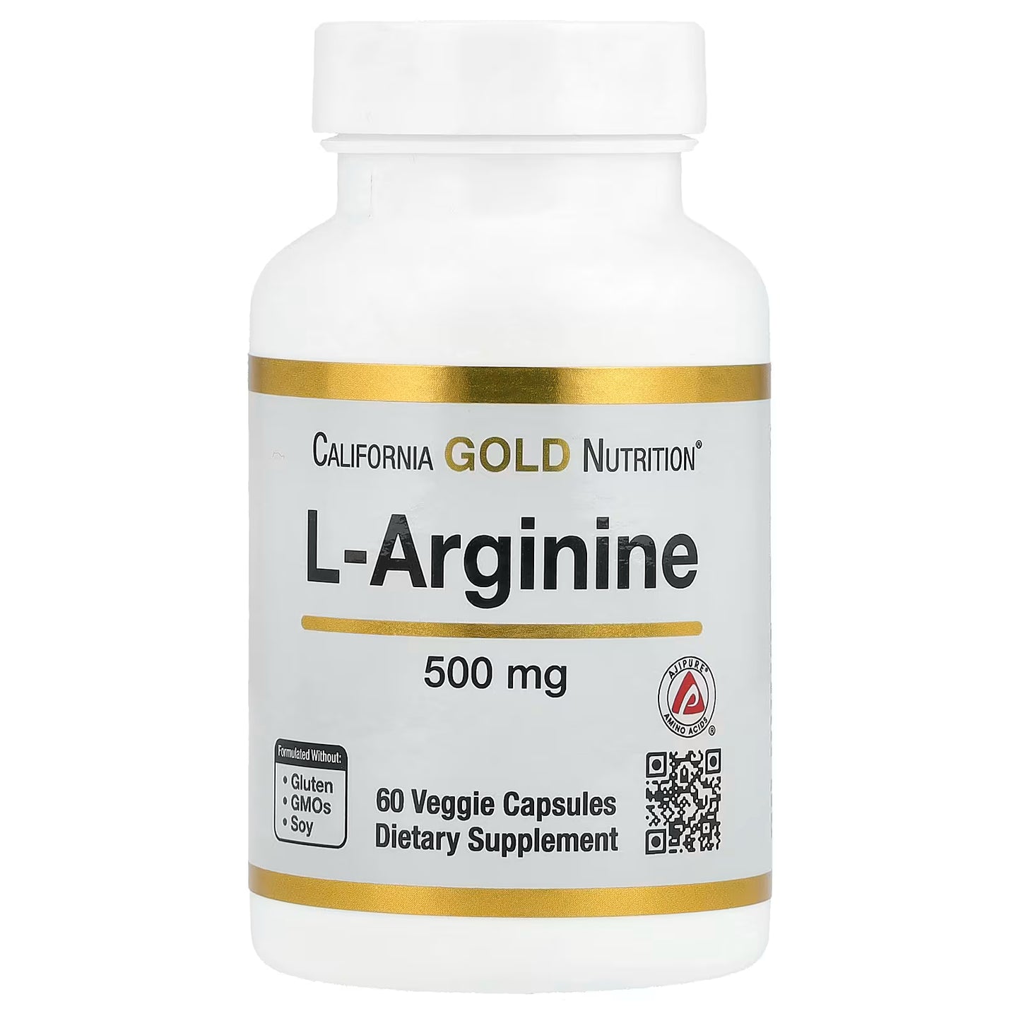 California Gold Nutrition L- Arginine 500 Mg Supplement