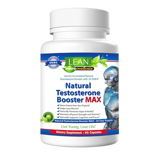 LEAN Nutraceuticals Natural Testosterone Booster MAX 90 Capsules