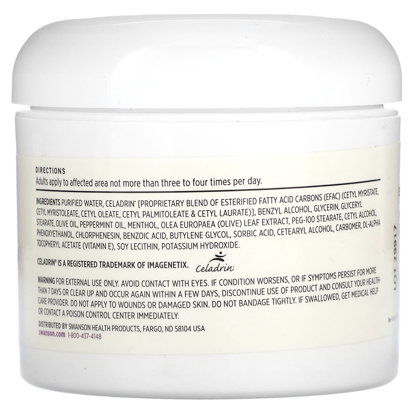 Swanson Celadrin® Joint Cream | Soothing Fresh Mint Scent