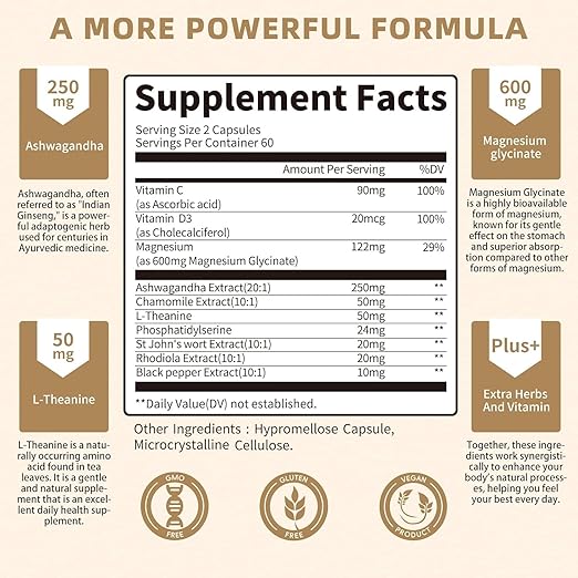 Pslalac 10-in1 Cortisol Supplement