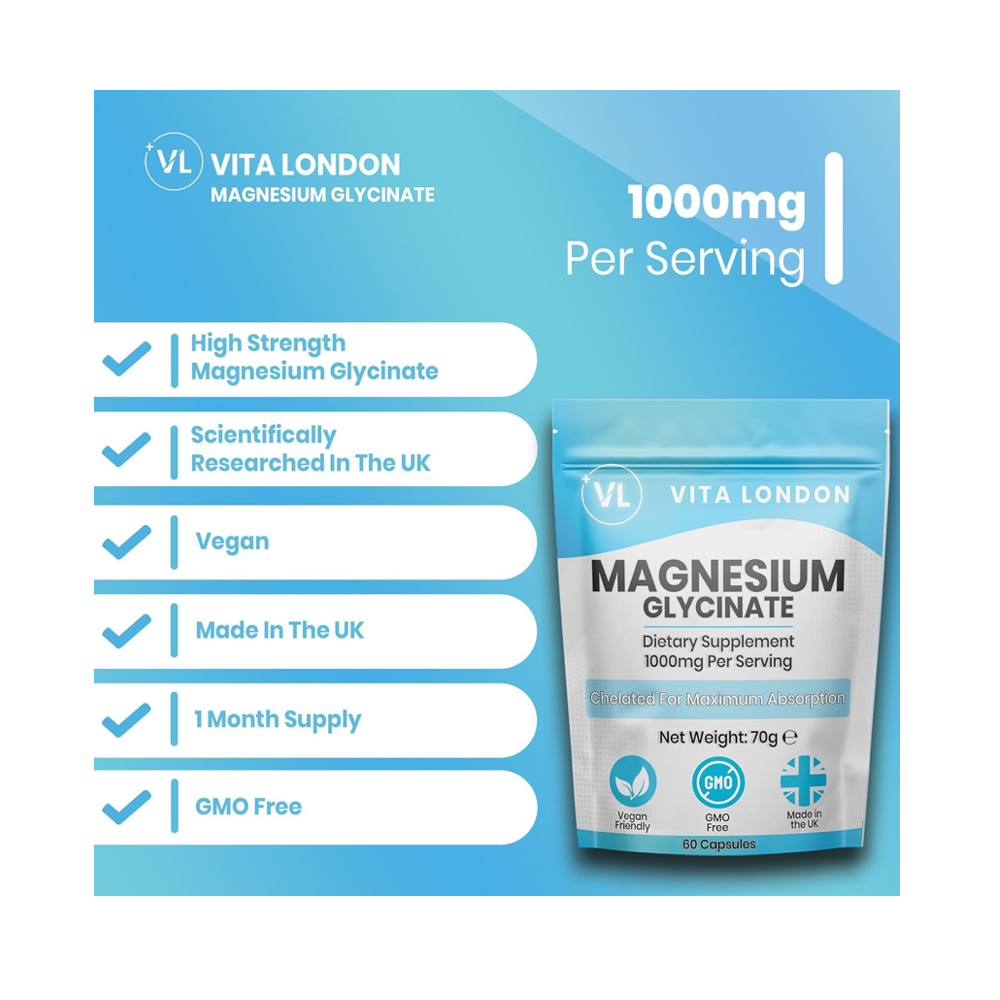 Vida London Magnesium Glycinate Capsules