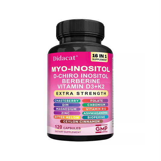 Didacat Myo-Inositol &amp; D-Chiro Inositol Supplement Capsules