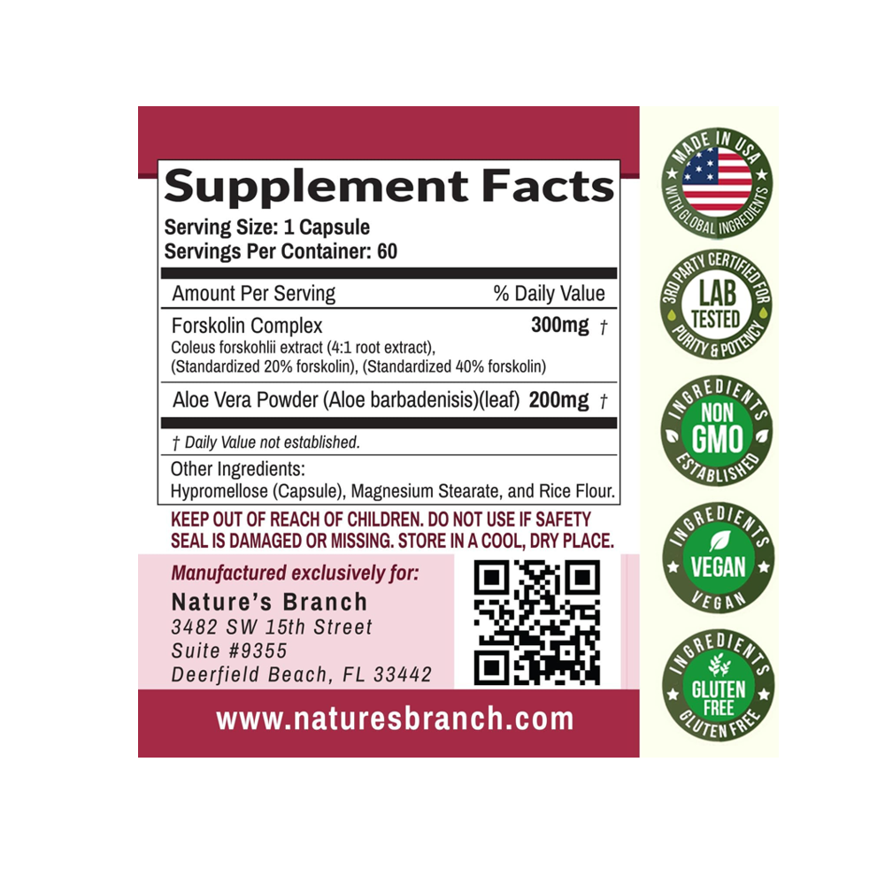 Nature`s Branch Ultra Forskolin Capsules