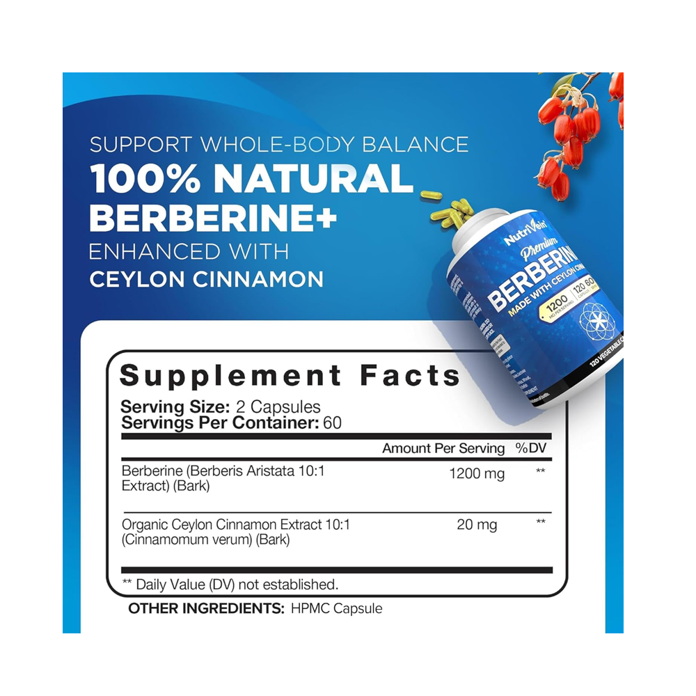 Nutrivein Premium Berberine Plus Capsule