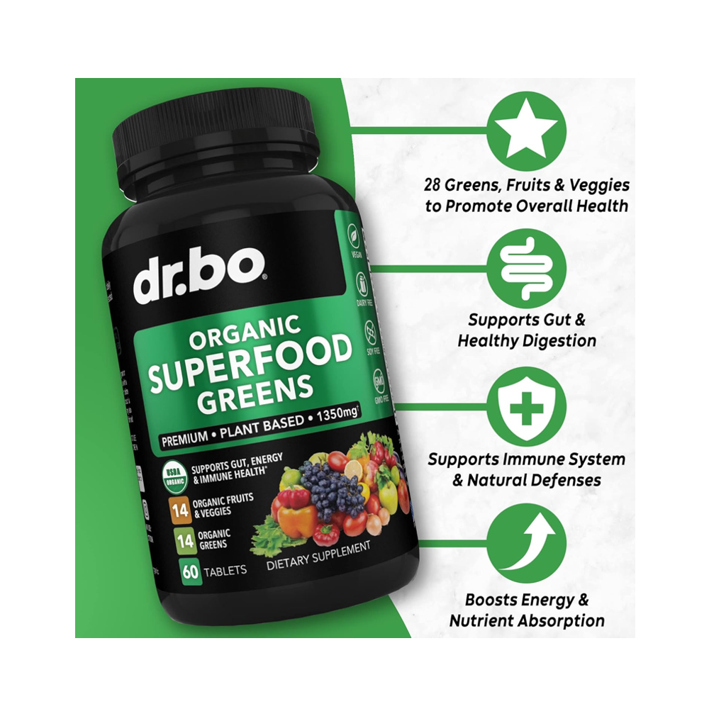 Dr. Bo Organic Superfood Greens Tablets