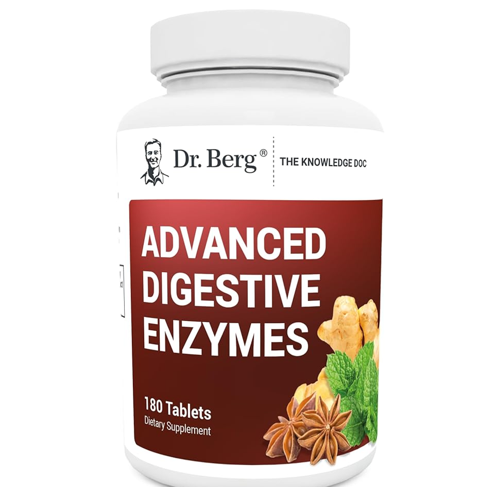 Dr. Berg® Advanced Digestive Enzymes –  (180 Tablets)