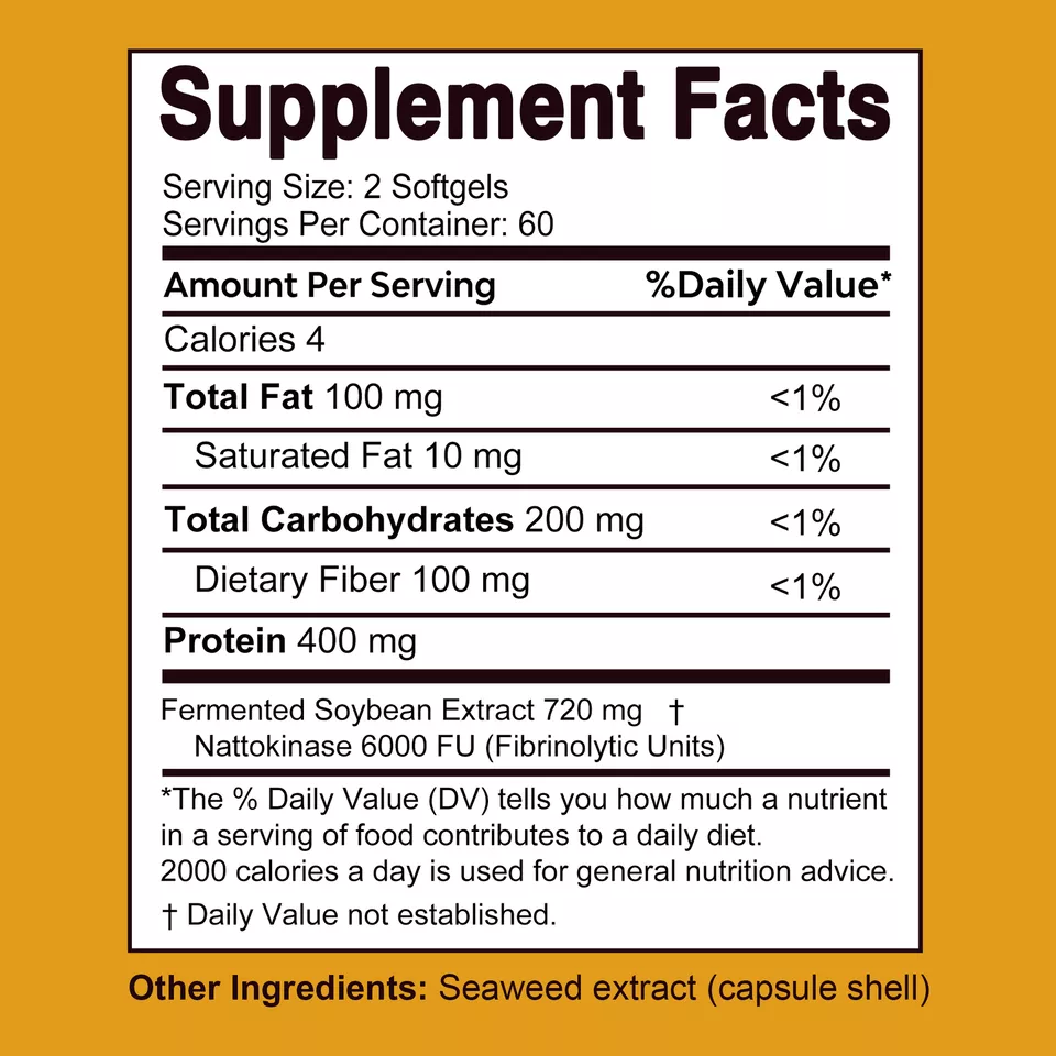 Airboy Nattokinase Organic Fermented 600FUS Capsules