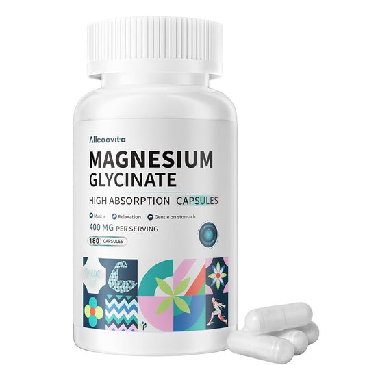 Allcoovita Magnesium Glycinate 400 Mg Capsules