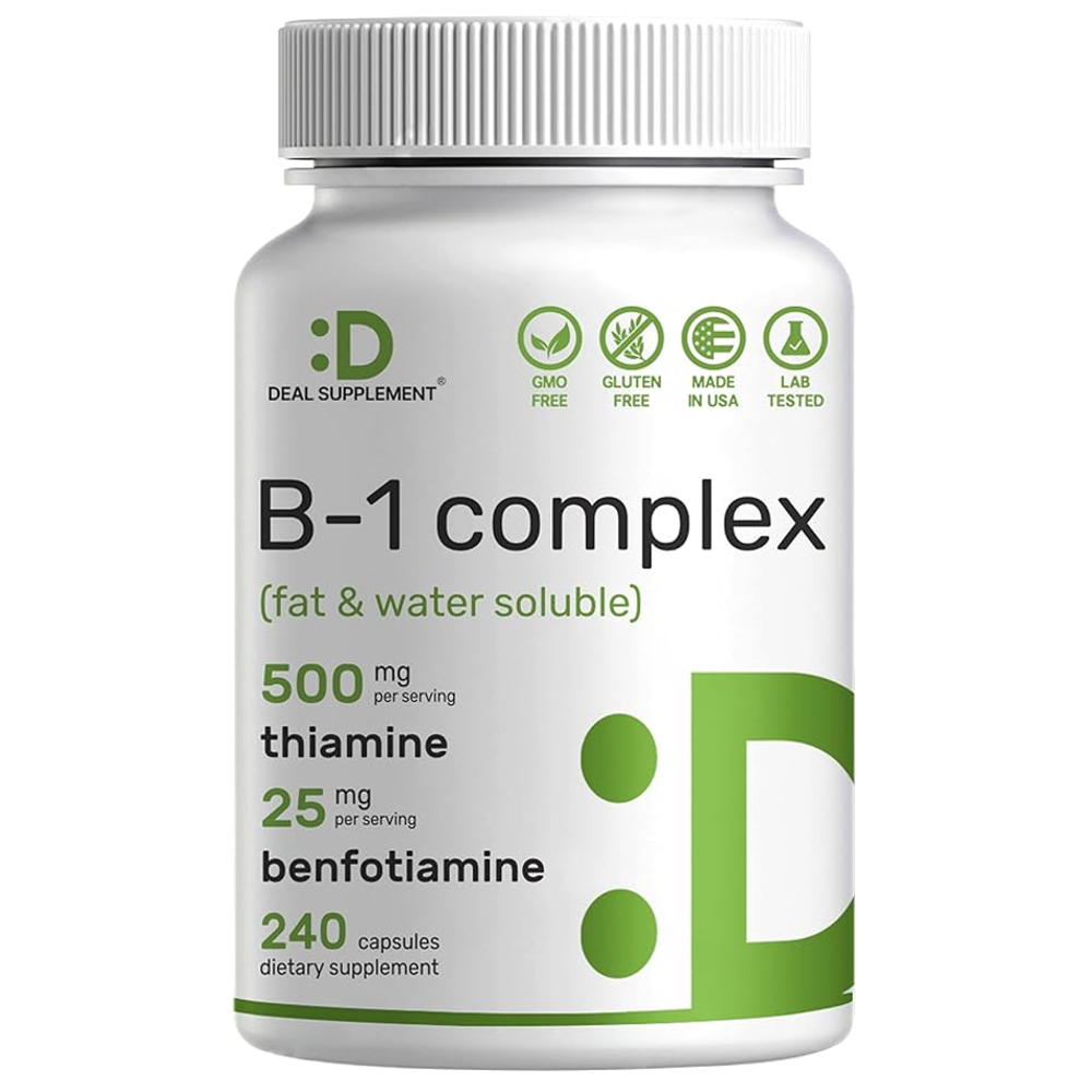 Deal Supplement B-1 Complex 500mg Per Serving | 240 Capsules