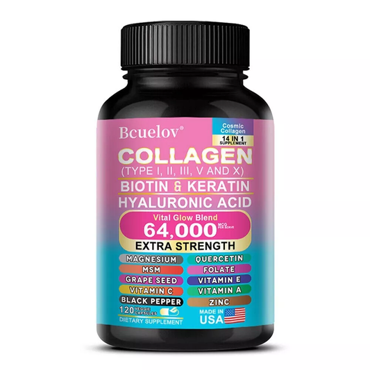 Bcuelov Collagen Biotin Keratin Skin Capsules