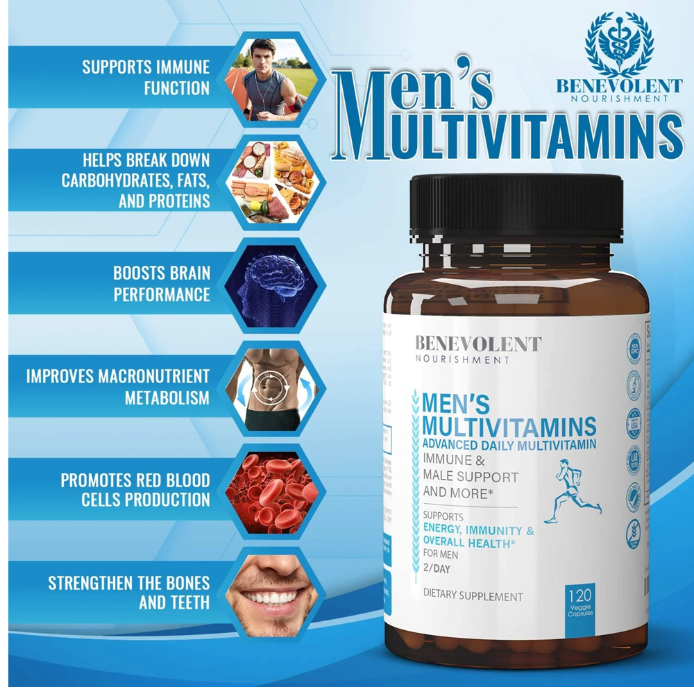 Benevolent Nourishment Men's Multivitamin Capsules