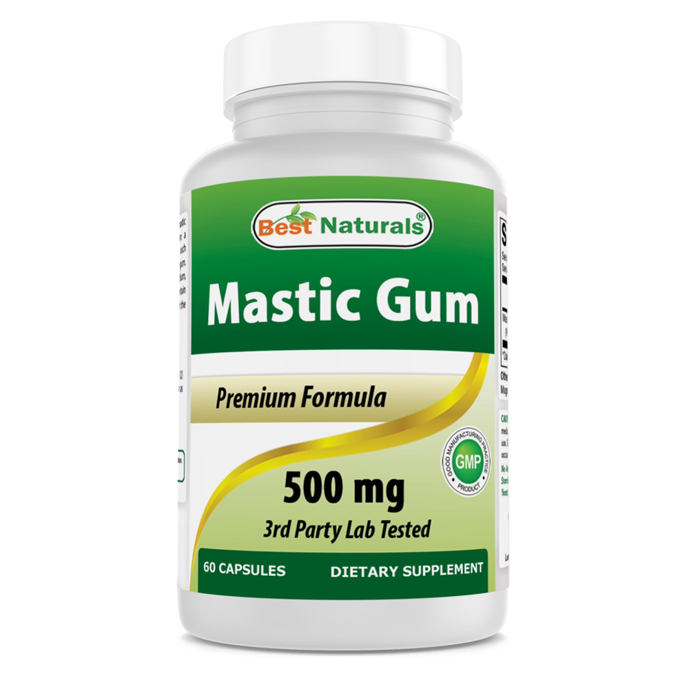 Best Naturals Mastic Gum 500 mg Capsules