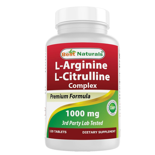 Best Naturals L‑Arginine + L‑Citrulline Complex Supplement