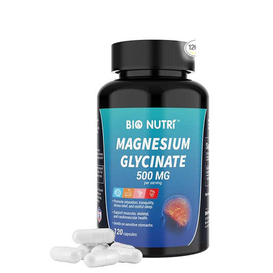 Bio Nutri™ Magnesium Glycinate 500mg – 120 Capsules