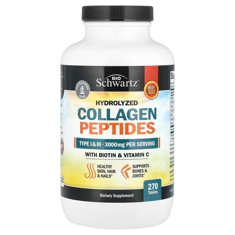 Bio Schwartz Hydrolyzed Collagen Peptides Supplement