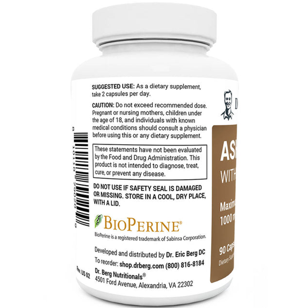 Dr. Berg Ashwagandha with Black Pepper  (90 Capsules)