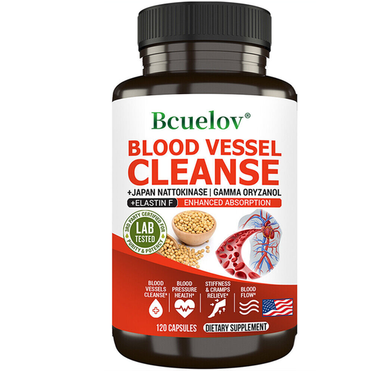 Bcuelov® Blood Vessel Cleanse – Heart Health Support (120 Capsules)